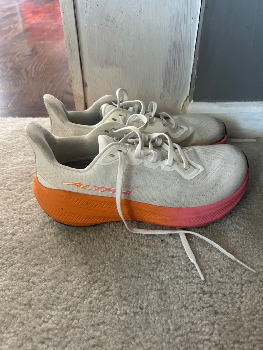 Altra Experience Flow 2 Running Shoes with Pink and Orange Accents